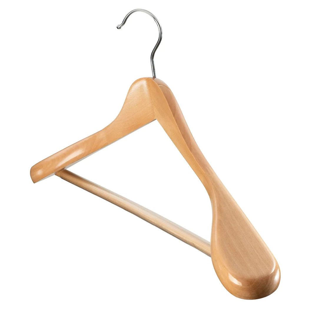 Wide Shoulder Wooden Suit Hanger - lunazchef.shop