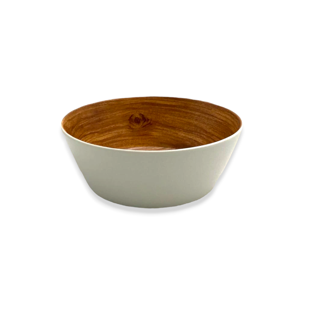 Wooden Design Melamine Bowl X6 , 6.25" - lunazchef.shop