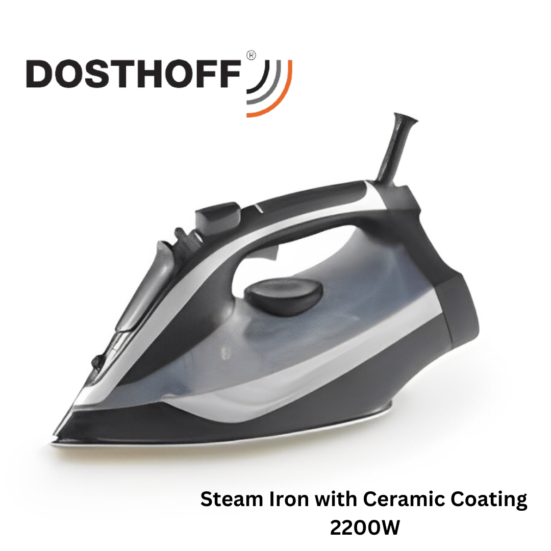 Dosthoff 2200W Steam Iron with Ceramic Sole Plate