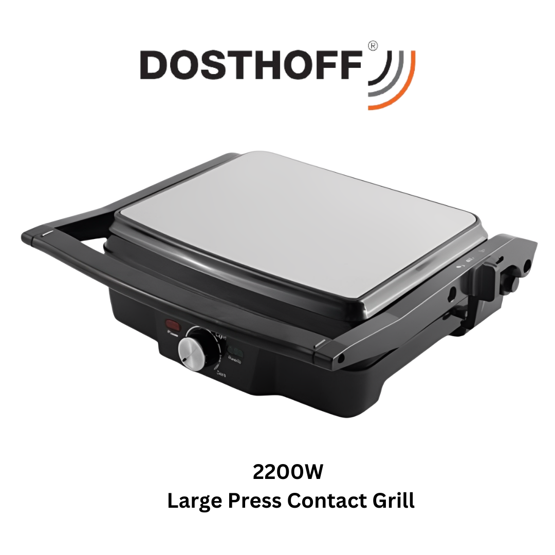 Dosthoff 2200W Large Press Contact Grill SS Body