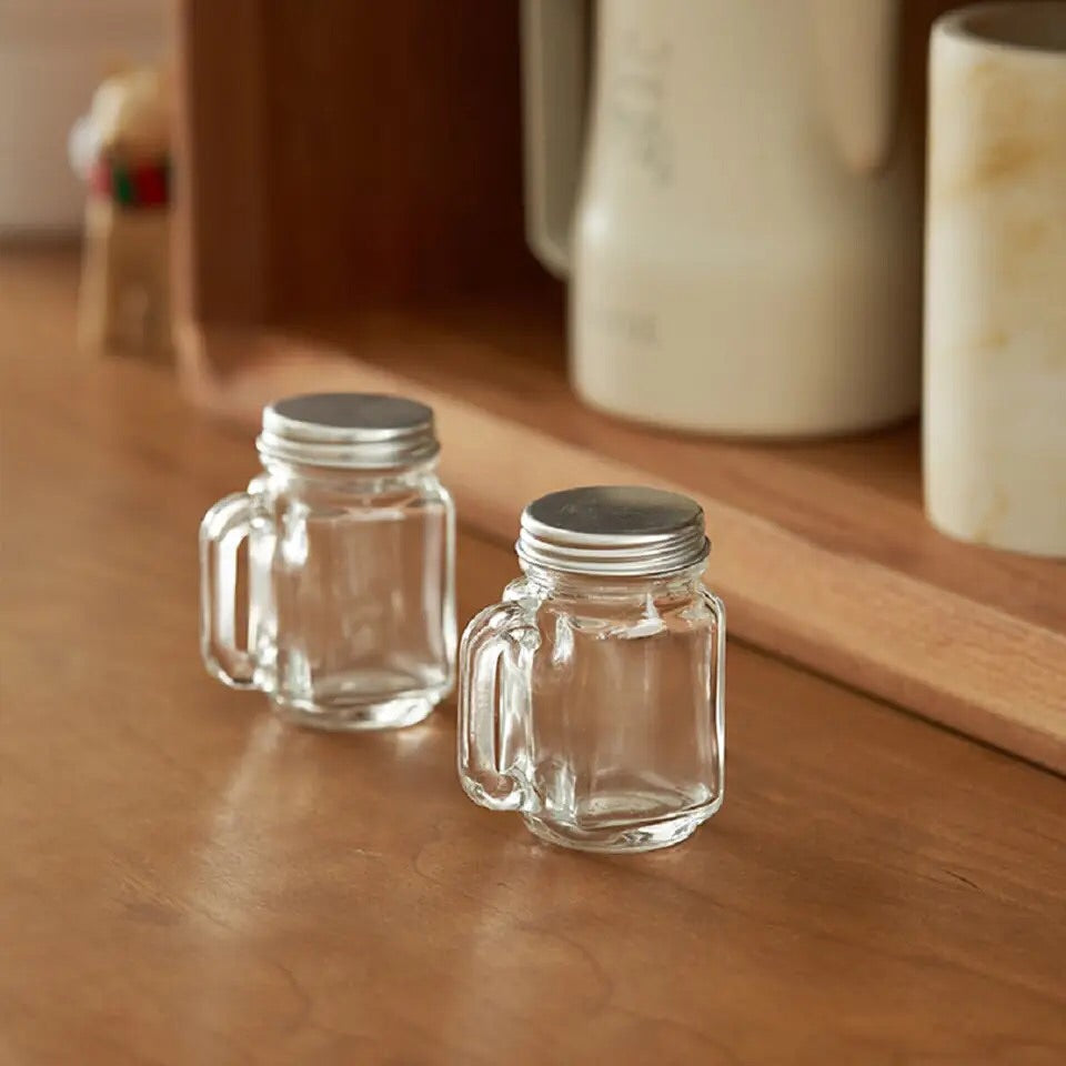 Mini Mason Glass Jar 35 ml X2 - lunazchef.shop