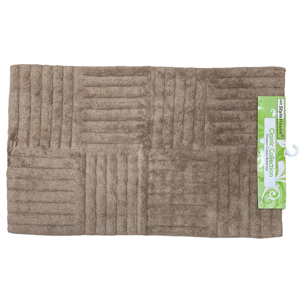 Large Classic 100% Cotton Bathmat 100x60 cm - lunazchef.shop