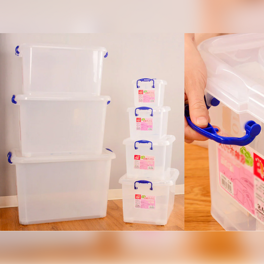 ECOPLUS Clear Storage Box with Wheels