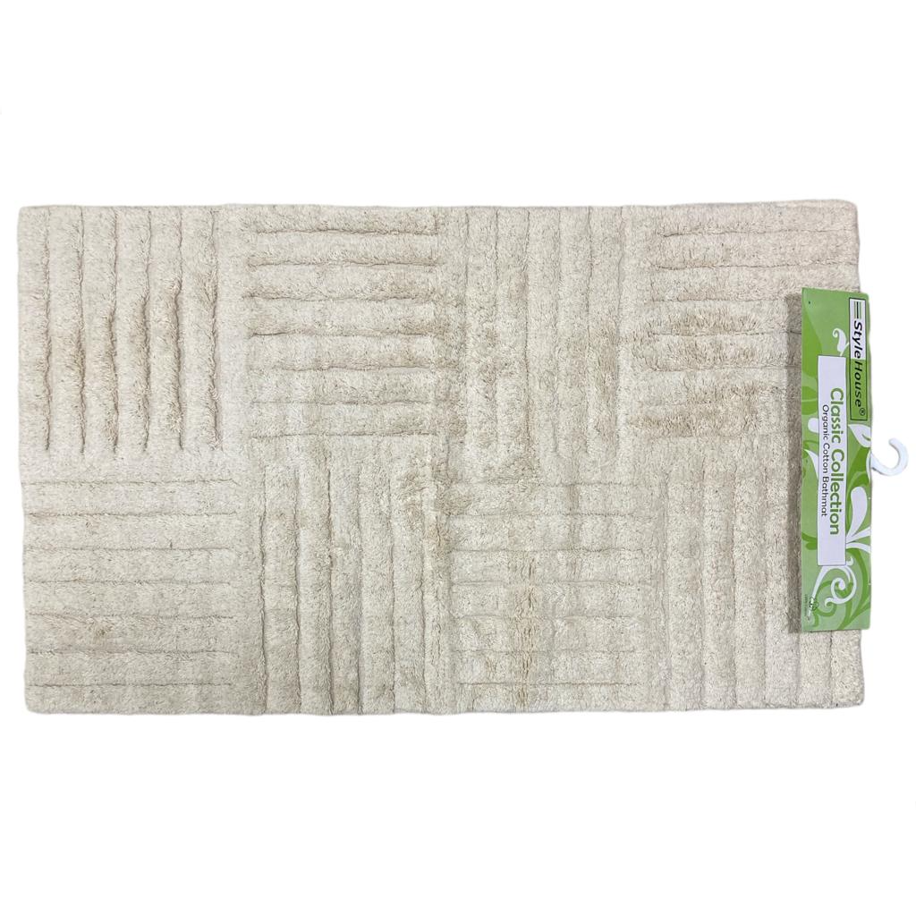 Large Classic 100% Cotton Bathmat 100x60 cm - lunazchef.shop