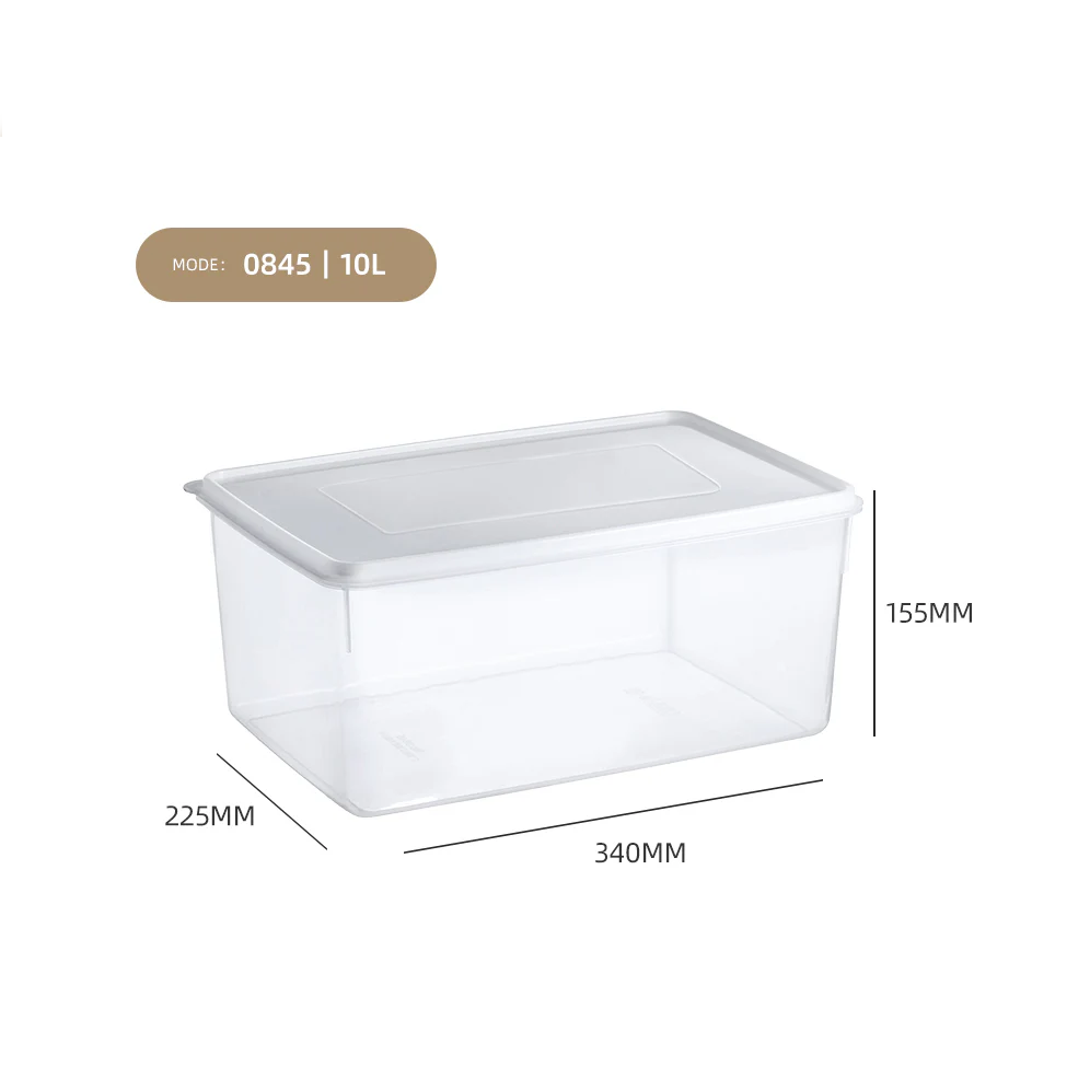 Clear Hermetic Food Preservation Box 10 lt - lunazchef.shop