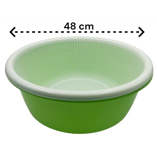 Set of extra large strainer with bowl 48 cm - 23L - lunazchef.shop