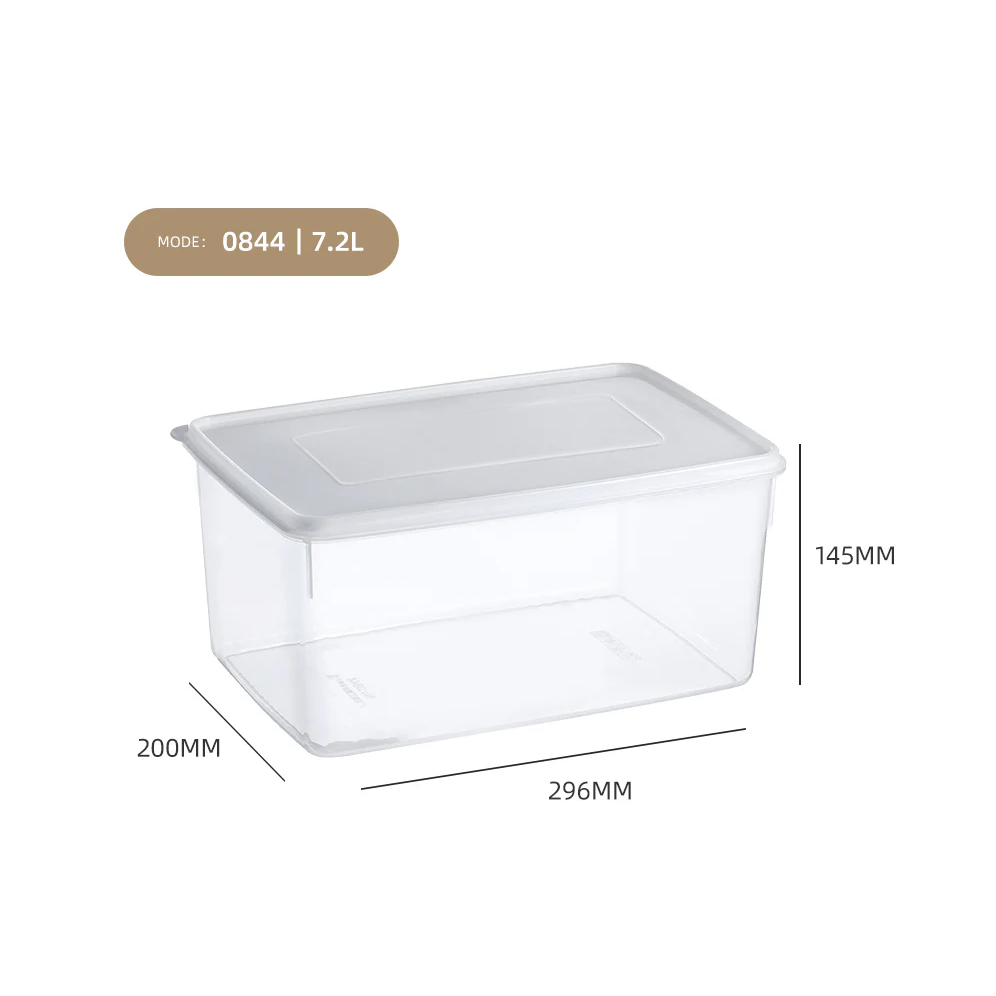 Clear Hermetic Food Preservation Box 7.2 lt - lunazchef.shop