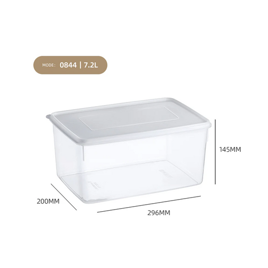 Clear Hermetic Food Preservation Box 7.2 lt - lunazchef.shop