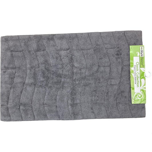 Large Classic 100% Cotton Bathmat 100x60 cm - lunazchef.shop