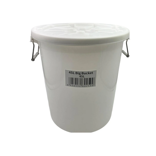 Food Safe Round Bin 45L With Cover - lunazchef.shop