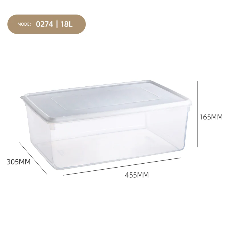 Clear Hermetic Food Preservation Box 18 lt - lunazchef.shop