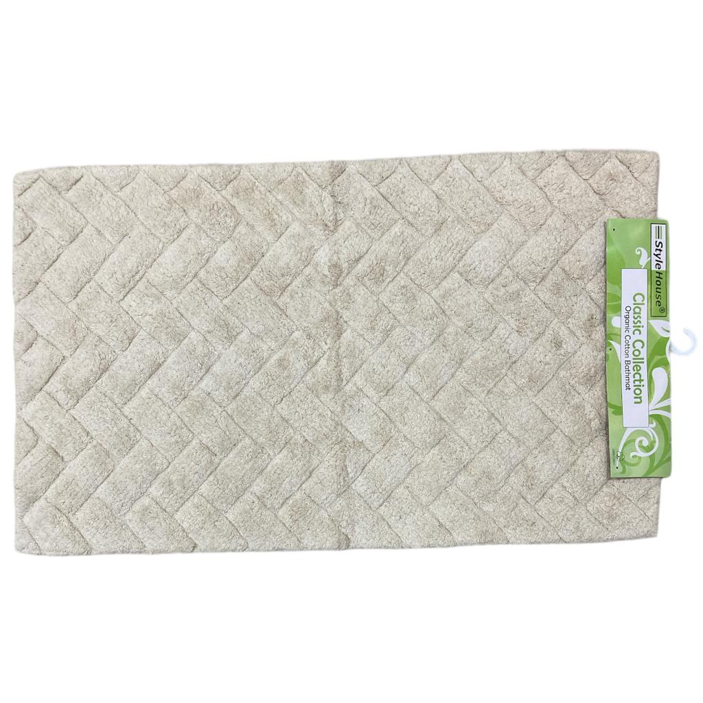 Large Classic 100% Cotton Bathmat 100x60 cm - lunazchef.shop