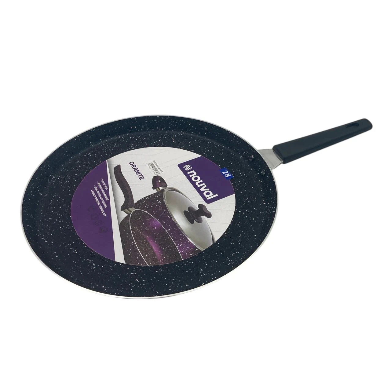 Black Granite Nouval Crepe Pan