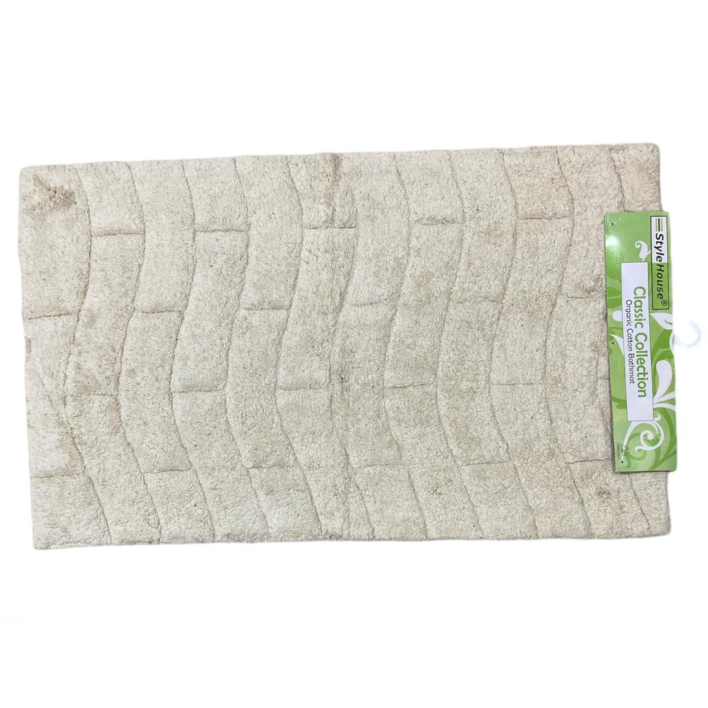 Large Classic 100% Cotton Bathmat 100x60 cm - lunazchef.shop