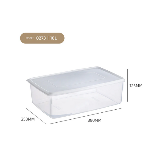 Clear Hermetic Food Preservation Box 10 lt - lunazchef.shop