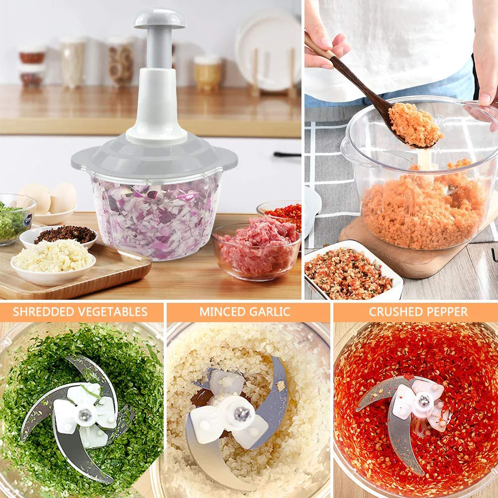 Manual Big Food Chopper 2L - lunazchef.shop