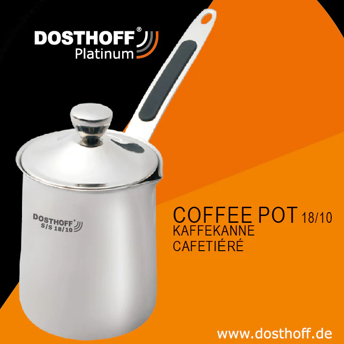 Dosthoff SS 18/10 Coffee Pot 24 OZ - lunazchef.shop