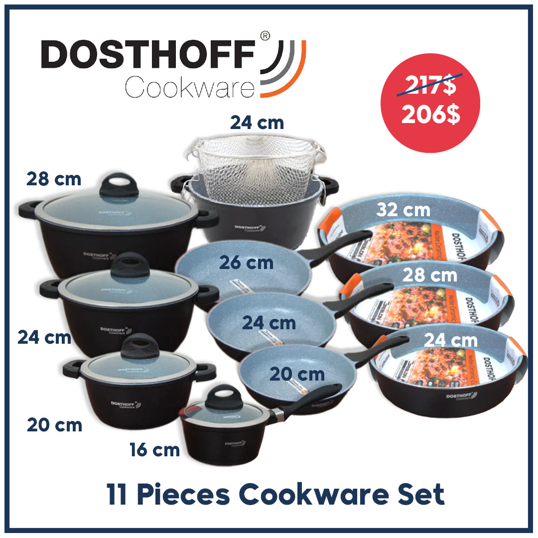 Dosthoff 11 Pcs Cookware Set - lunazchef.shop