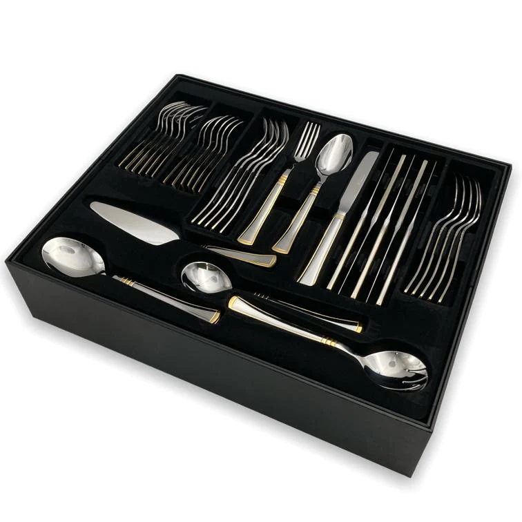 Dosthoff 72 pieces Classy Gold Cutlery Set SS 18-10 - lunazchef.shop