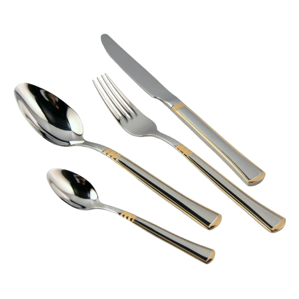 Dosthoff 72 pieces Classy Gold Cutlery Set SS 18-10 - lunazchef.shop