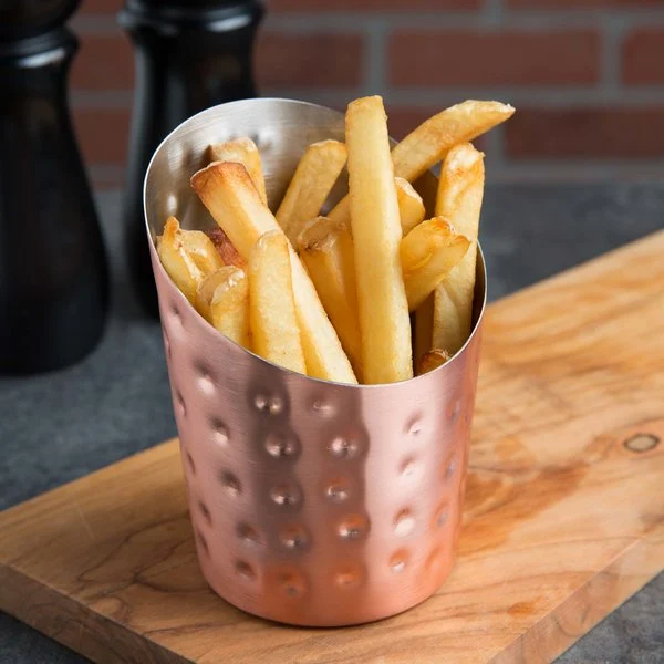 French Fries Bowl Hammer Copper color - lunazchef.shop