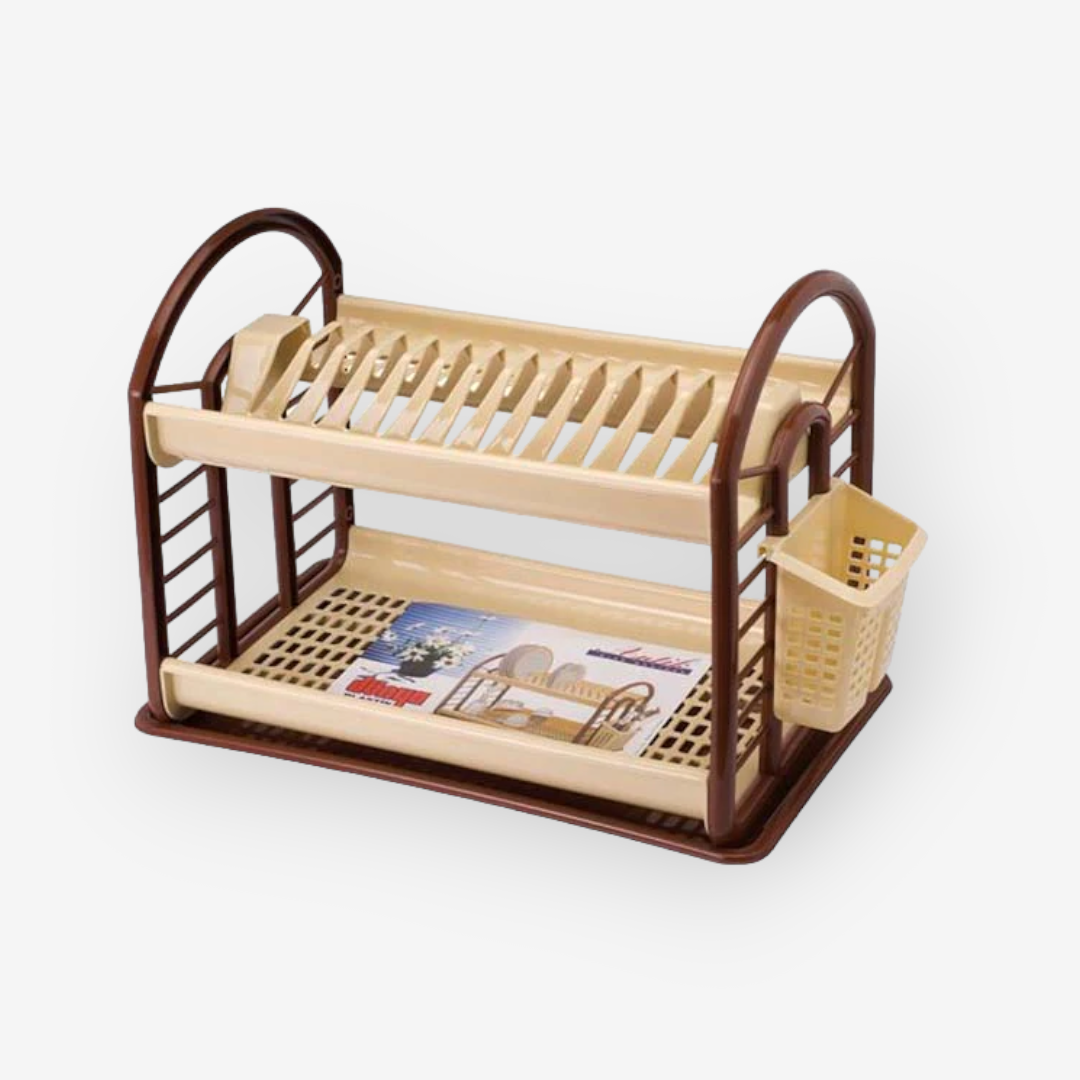 Two-Step Plastic Dish Drainer - lunazchef.shop