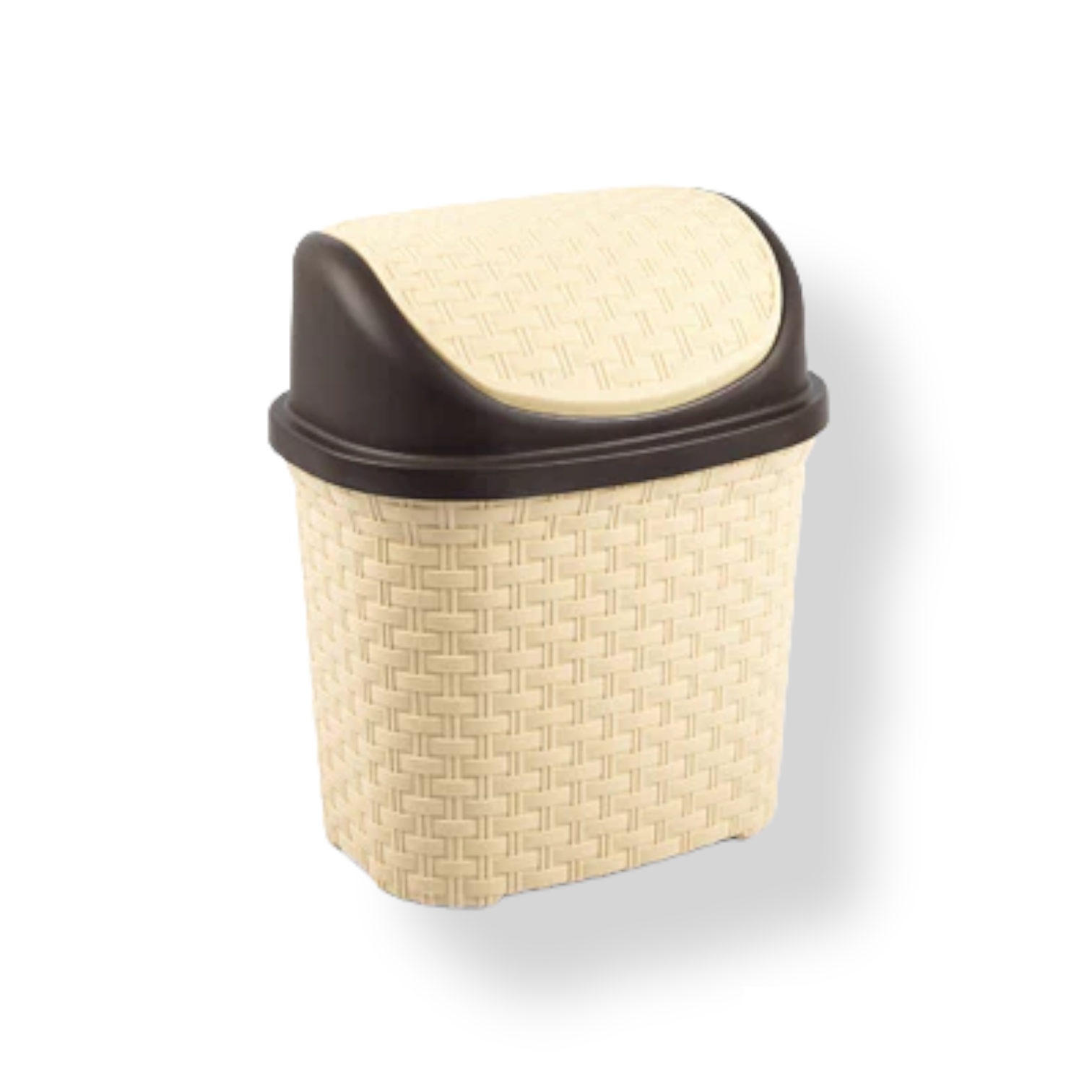 Small Plastic Rattan Swing Wastebin - lunazchef.shop