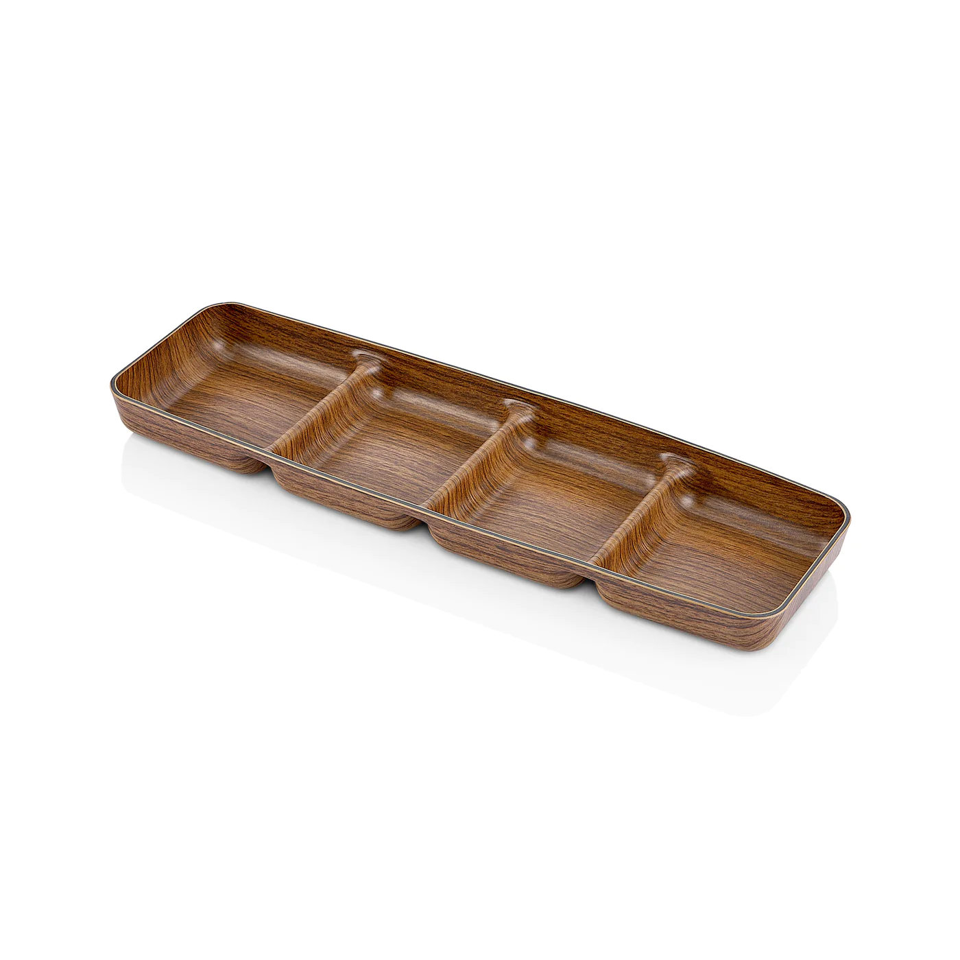 X Large Snack Dish With Wooden Finish - lunazchef.shop