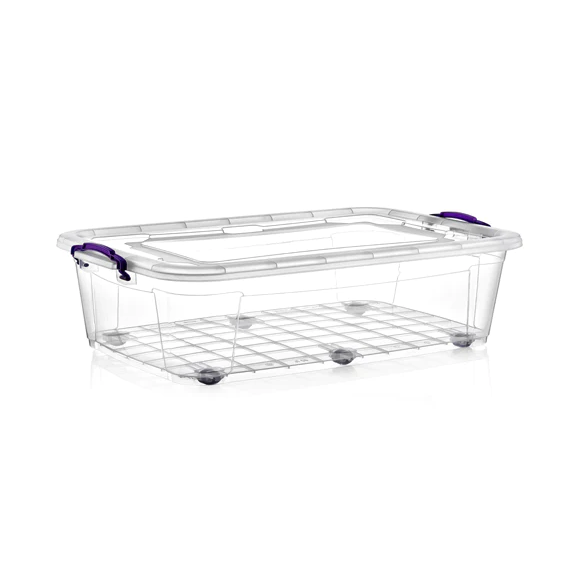 Wheelie Clear Storage Box 30 Lt - lunazchef.shop