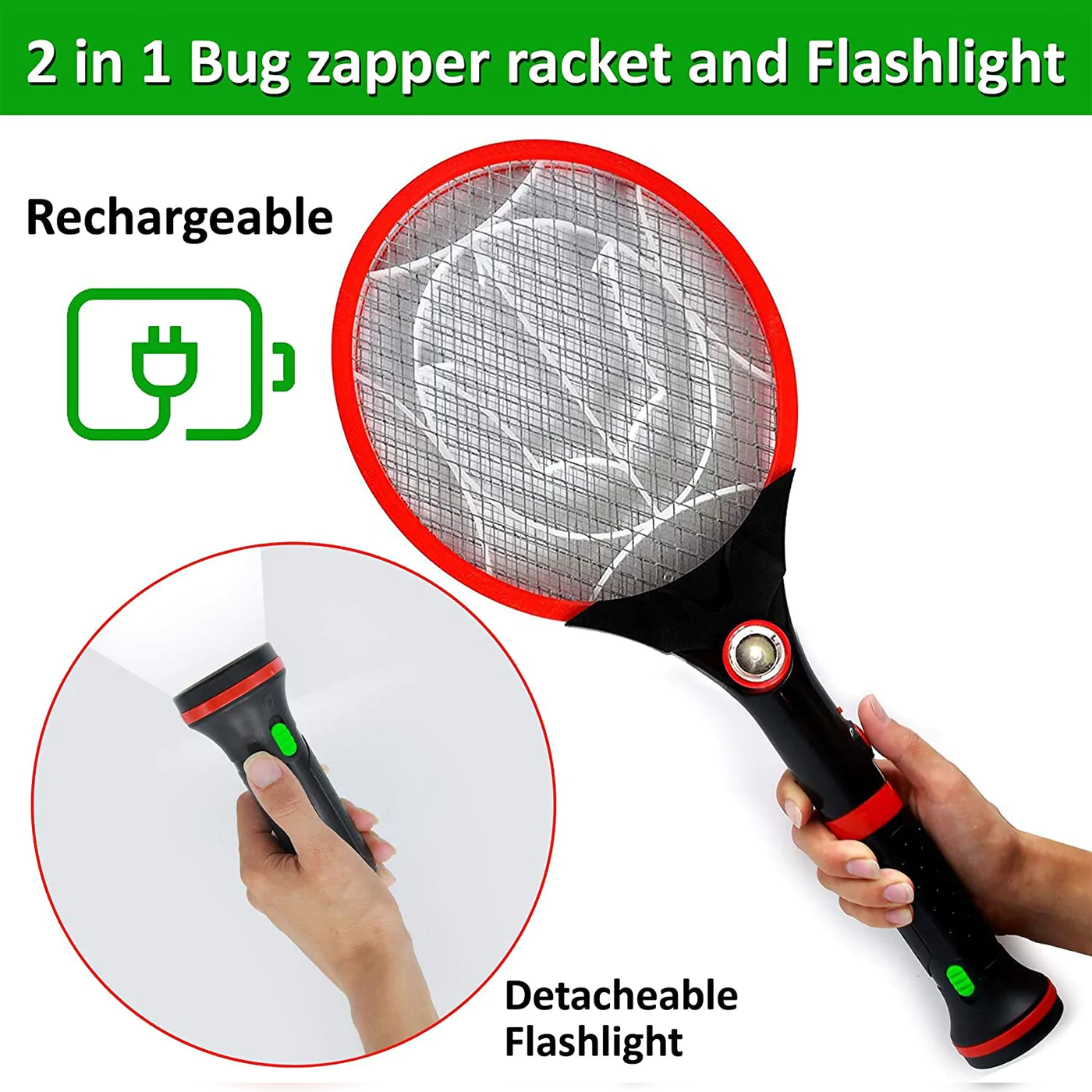 2 in 1 Electric Bug Zapper and Flashlight - lunazchef.shop