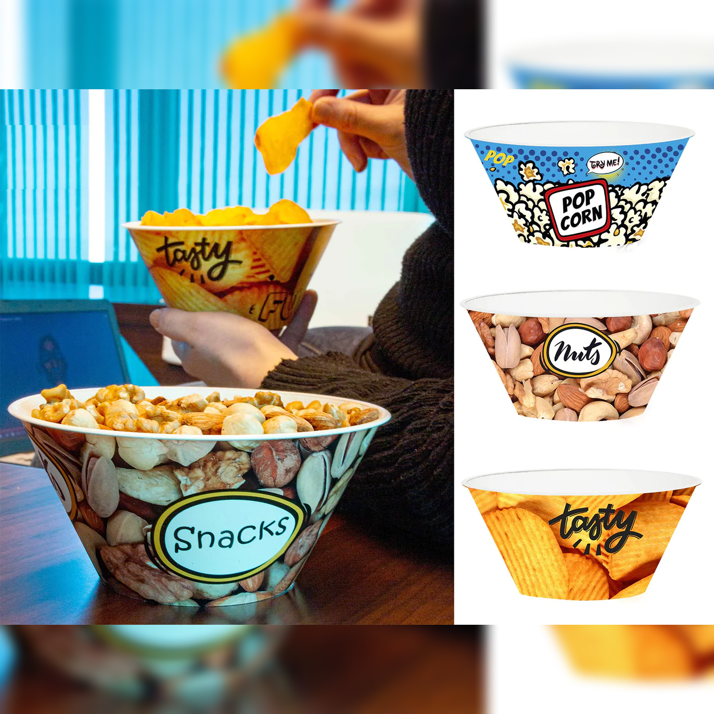 Plastic Snack Bowl - lunazchef.shop