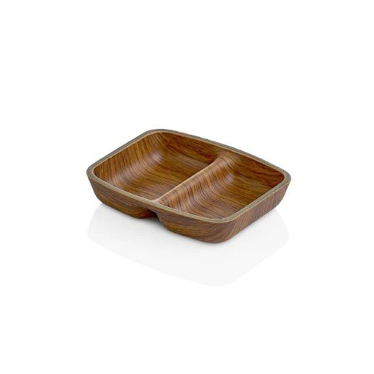 Rectangular Sauce Bowl 2 compartments - lunazchef.shop