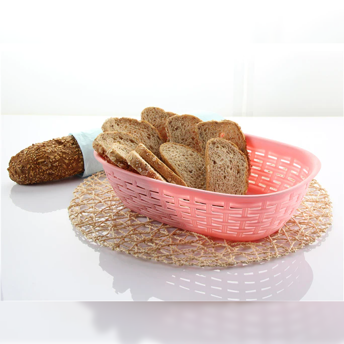 Plastic Rattan Bread Basket - lunazchef.shop