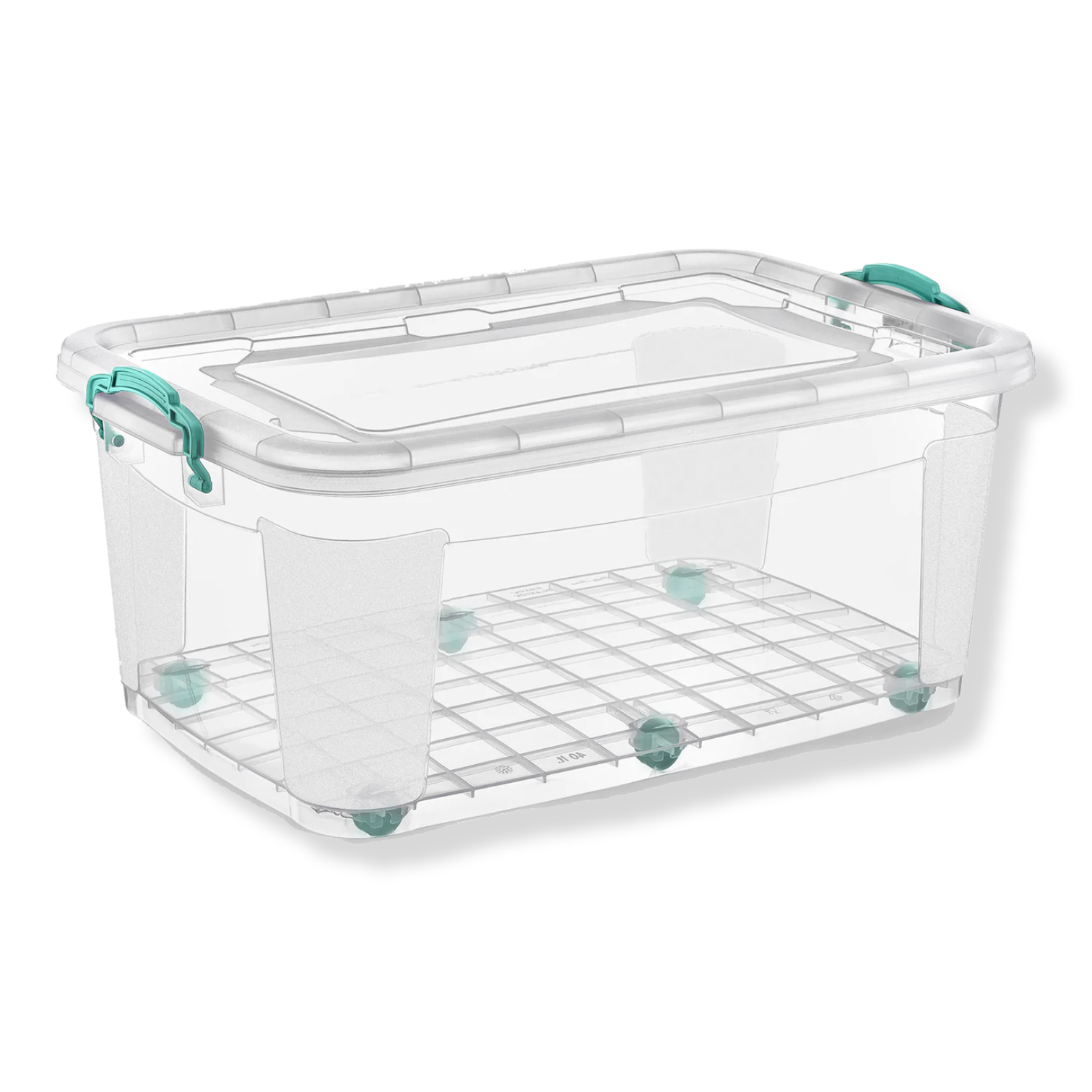 Low Wheelie Clear Storage Box 40 Lt - lunazchef.shop