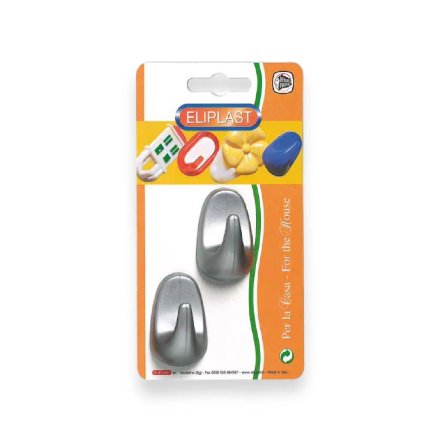 Colored oval adhesive hook X2 - lunazchef.shop