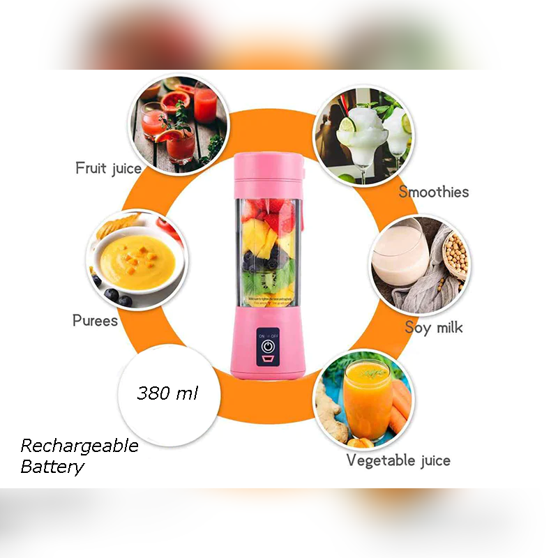 Portable and Rechargeable Battery Juice Blender - lunazchef.shop