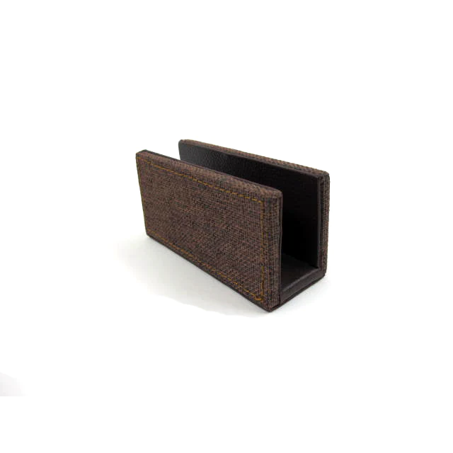 Leather with Fabric Napkin Holder - lunazchef.shop