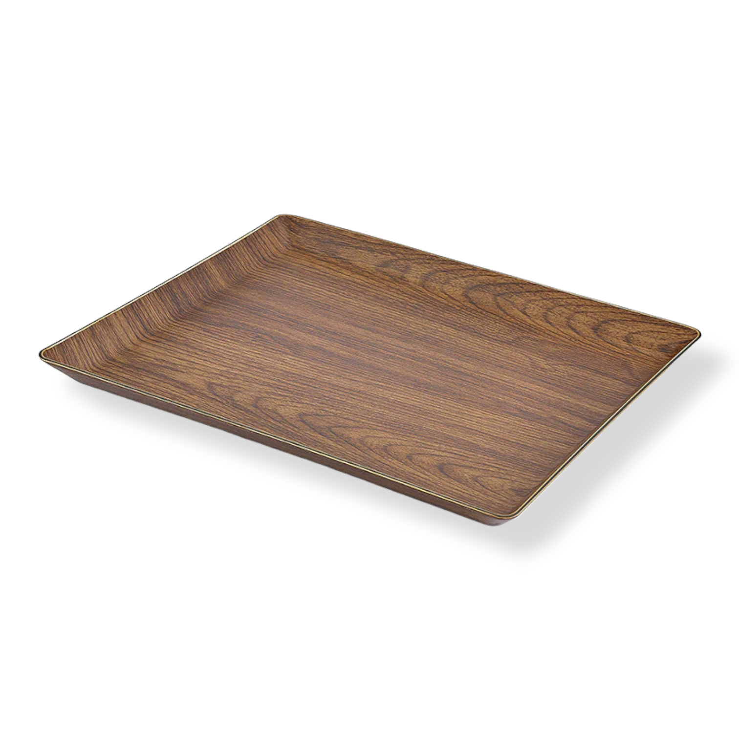 Small Plastic Tray with Wooden Finish - lunazchef.shop