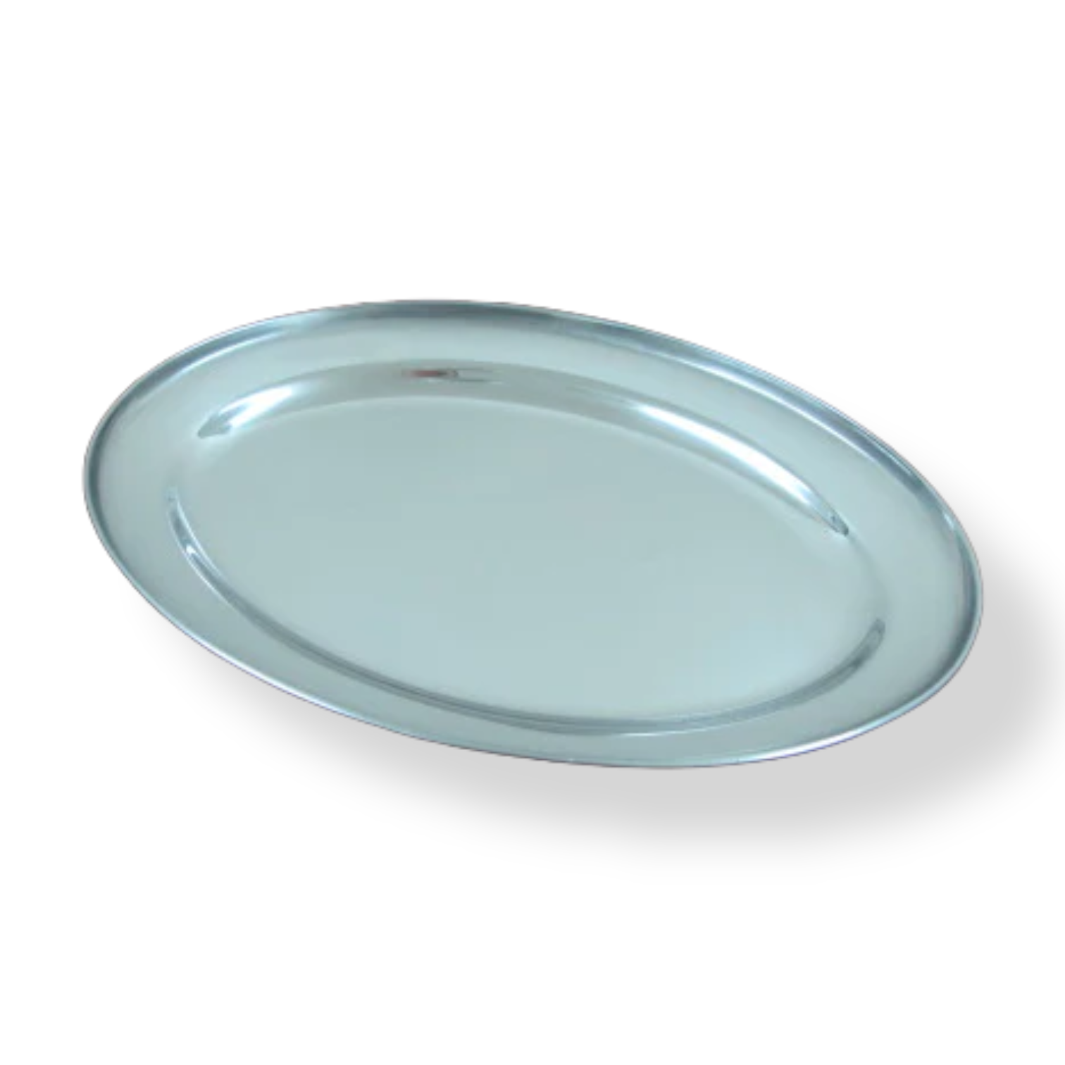 Thick oval stainless steel dish - lunazchef.shop