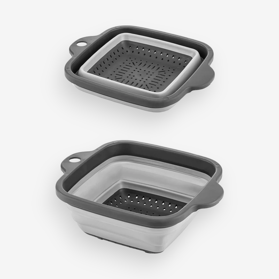 Compressible Squared Strainer 25.5x21x9 cm - lunazchef.shop