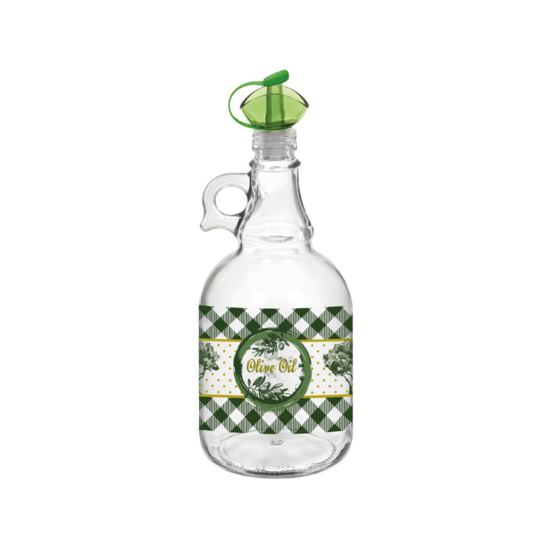 Decorated Oil Bottle Jar 0.5L / 1L - lunazchef.shop