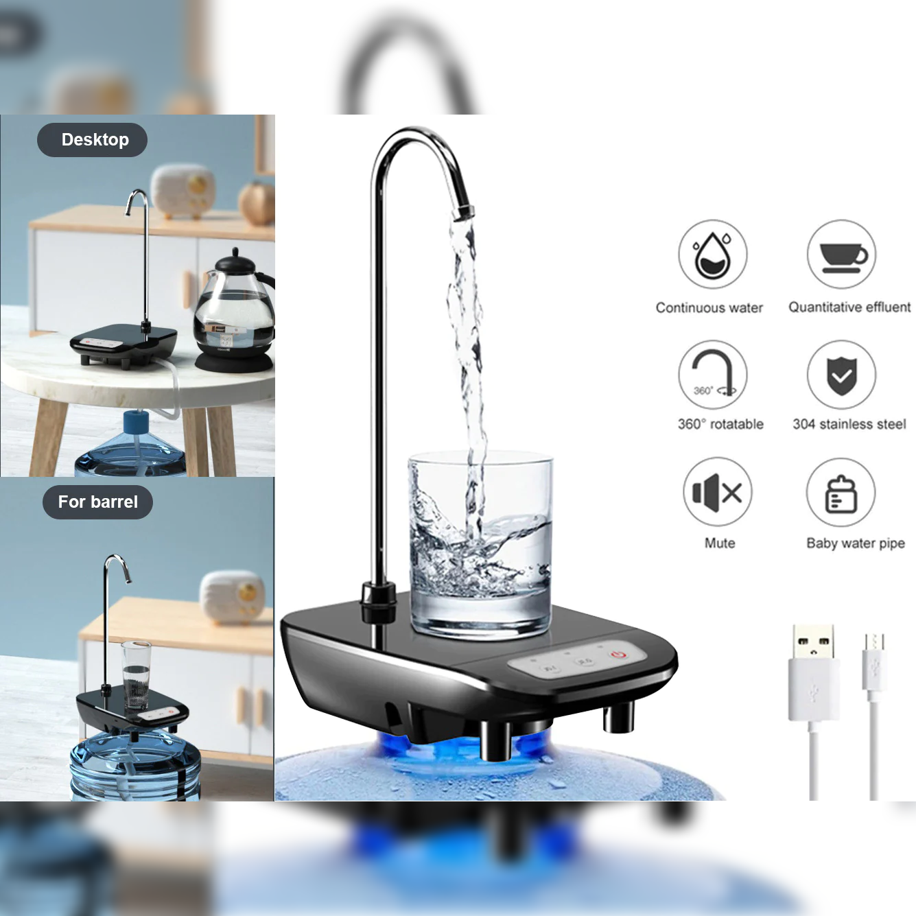 Electronic water pump with stand - lunazchef.shop