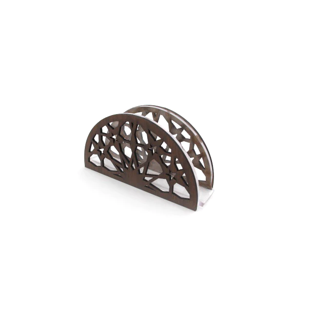 Acrylic Napkin Holder with Wooden Design - lunazchef.shop