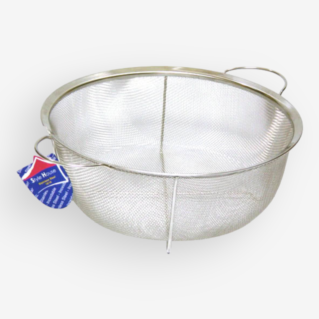 Stainless Steel Fine Mesh Colander 28.5 cm - lunazchef.shop