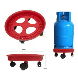 Plastic Plant and Gaz bottle Holder with Wheels - lunazchef.shop