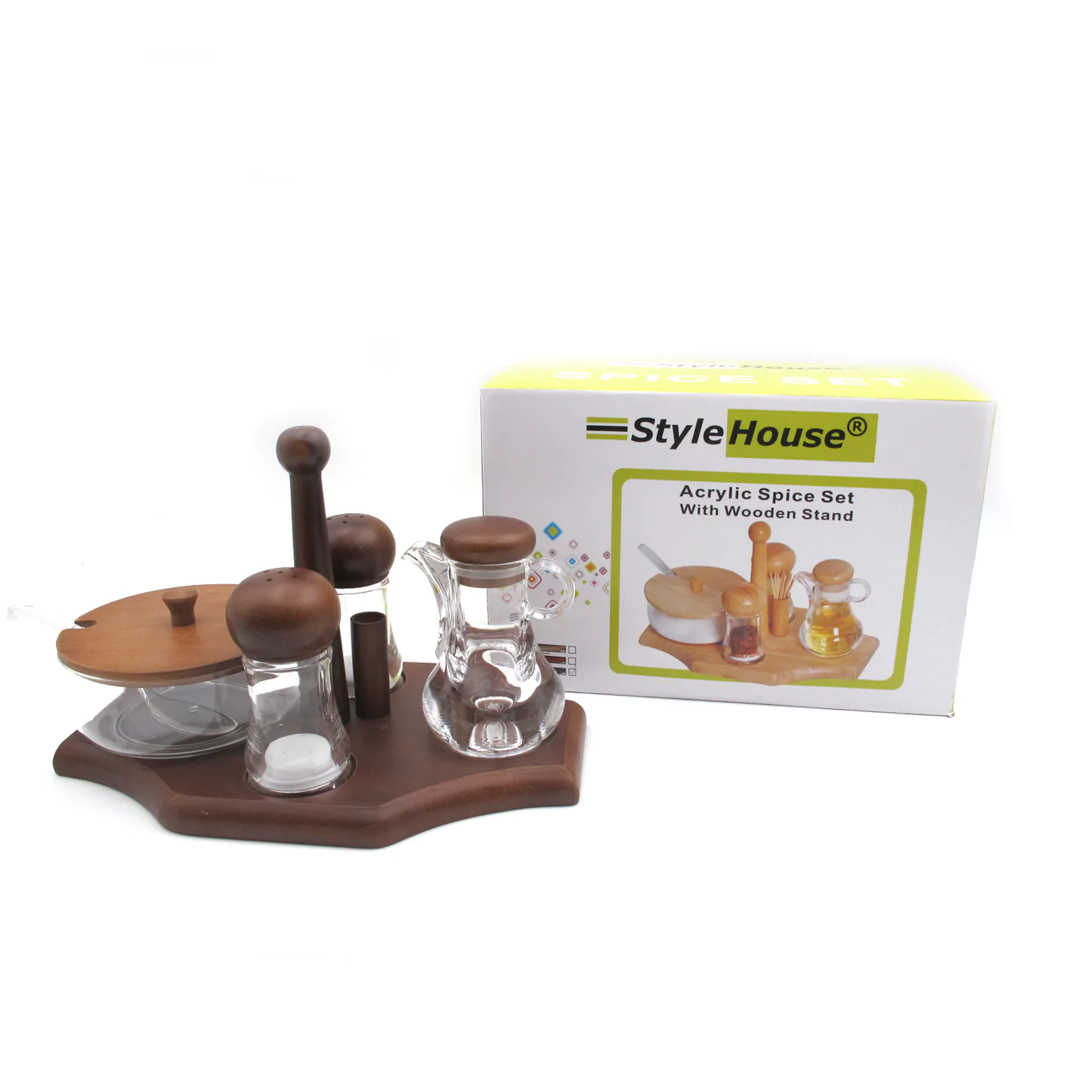 Wooden Spice and Oil Set - lunazchef.shop