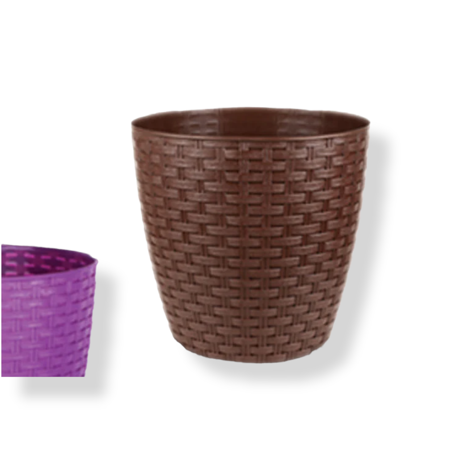 Round Rattan Like Dustbin - lunazchef.shop