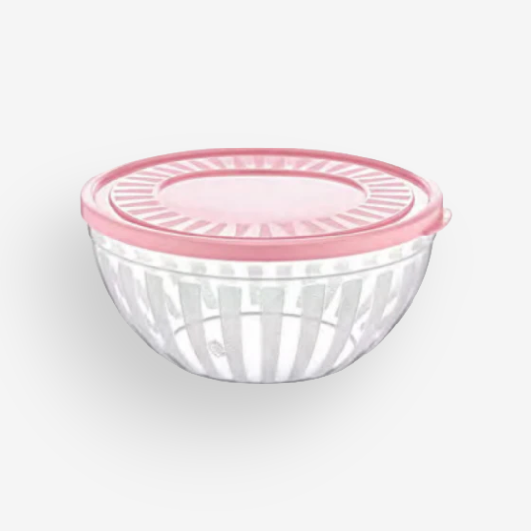 Transparent Round Bowl with cover - lunazchef.shop