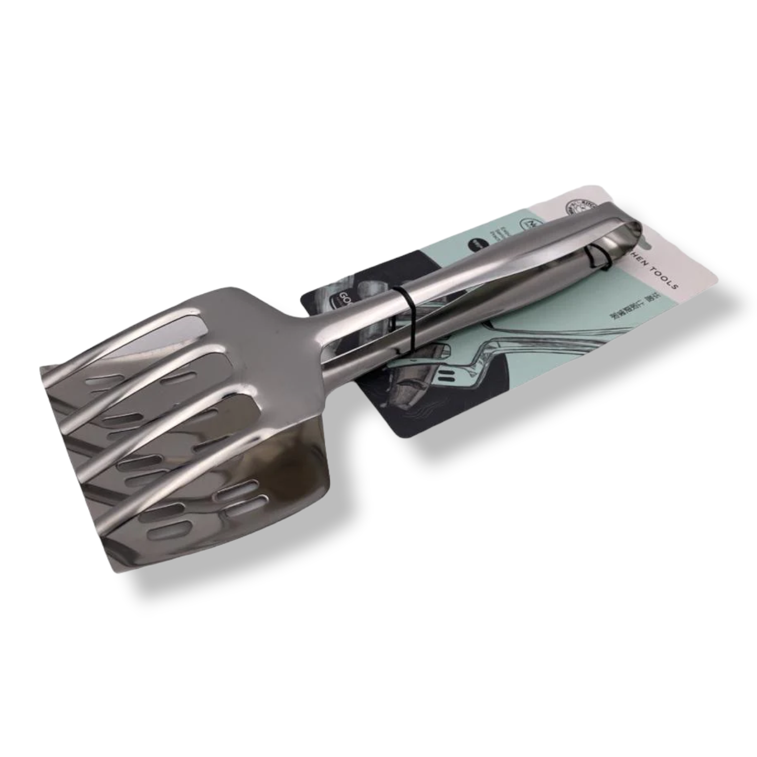 Wide Serving Tong Turner and Fork Stainless Steel - lunazchef.shop