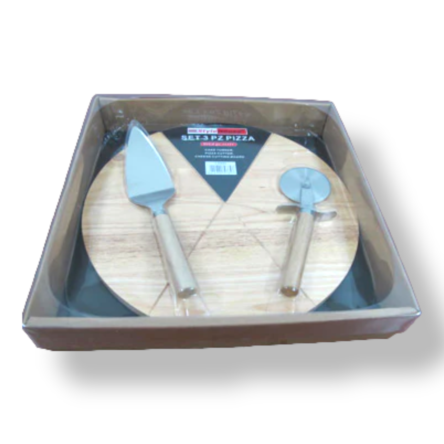 Wooden Pizza Serving Set - lunazchef.shop